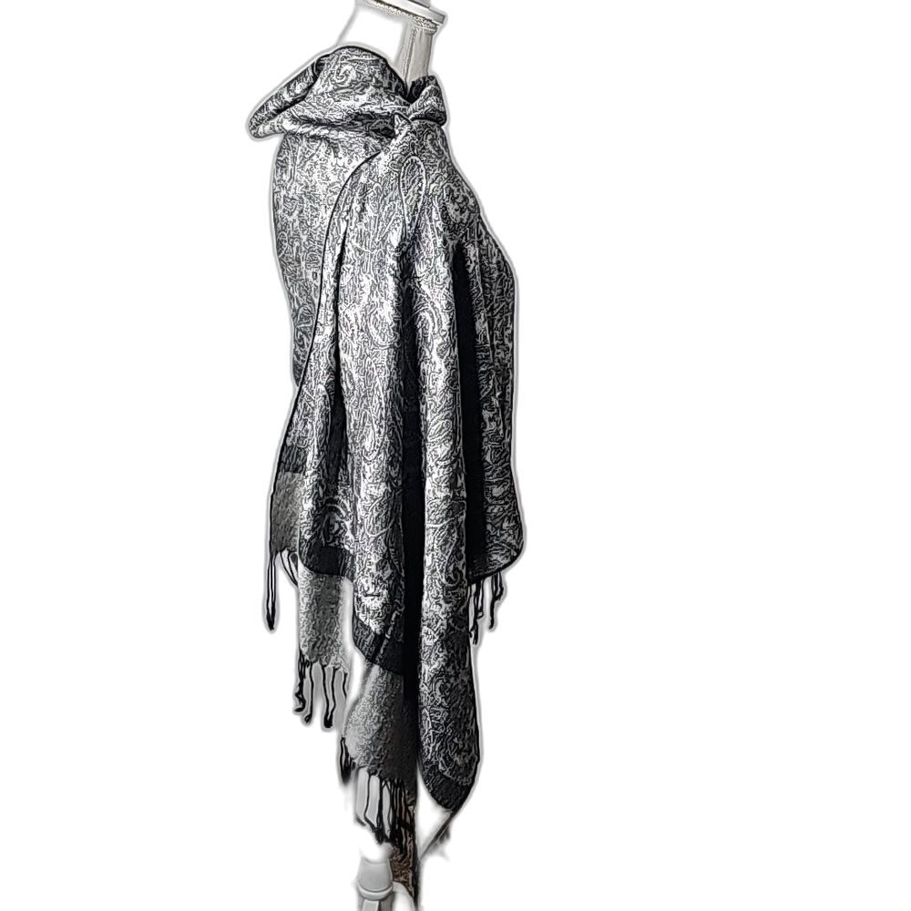 Wrap Pashmina Black & Gray